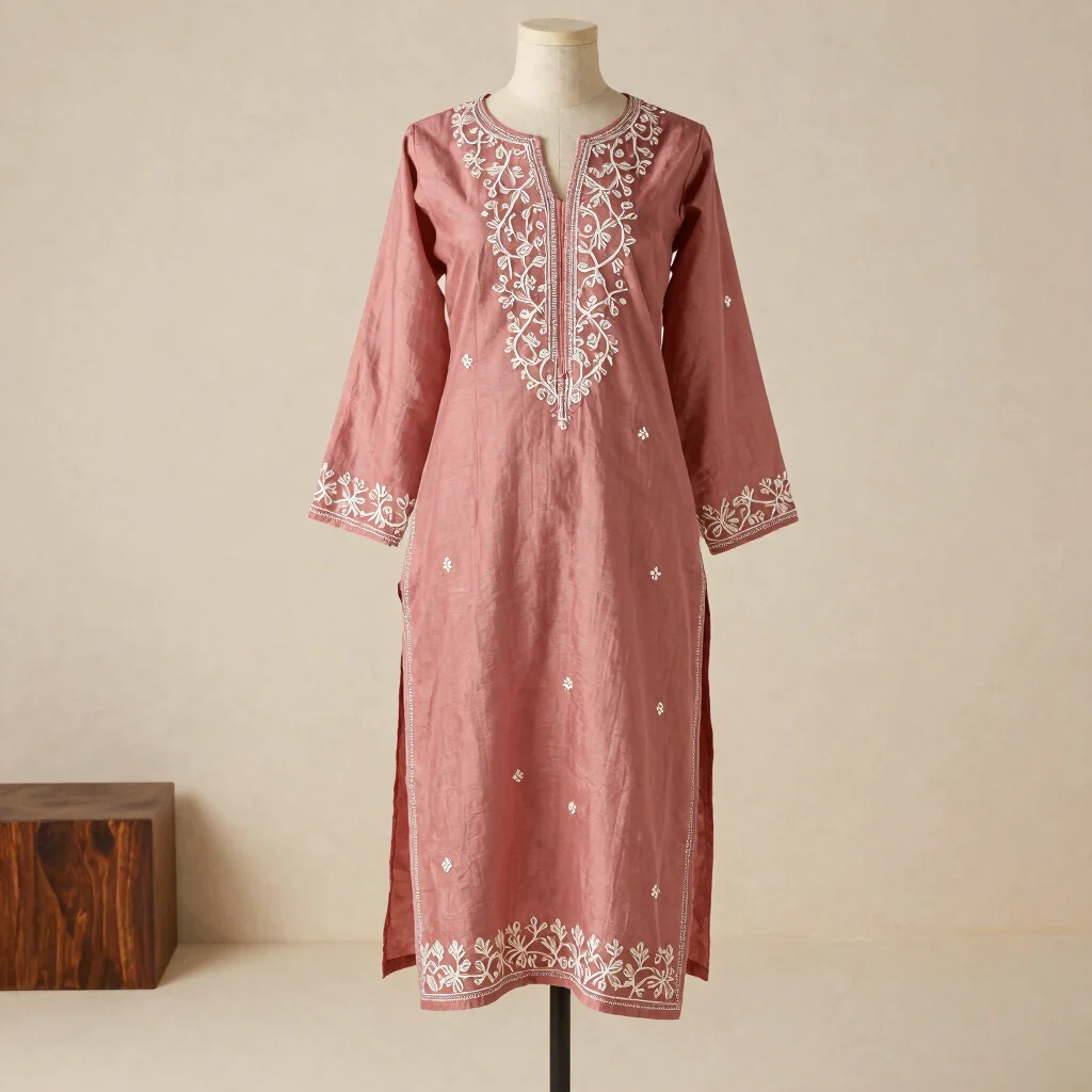 Blush Vine Festive Kurta