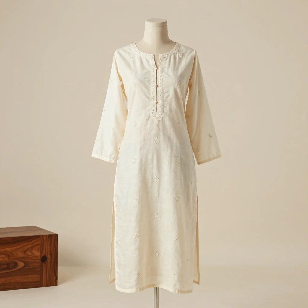 Ivory Buti Everyday Kurti
