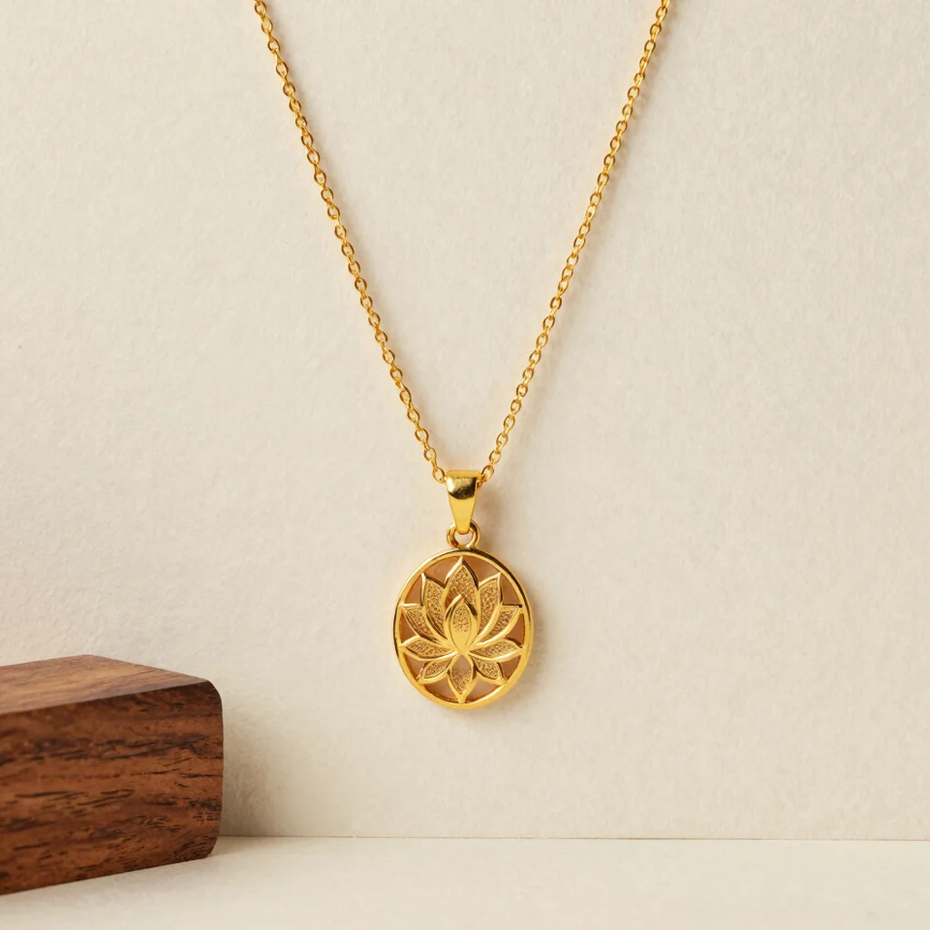 Lotus Filigree Pendant